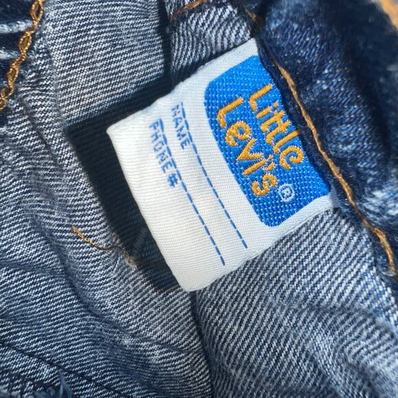 Vintage Little Levi's acid wash denim pull on jeans size 12 months made in USA - Picture 7 of 10